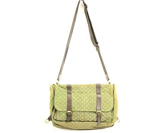 Louis Vuitton Khaki Green Sac Maman Bag