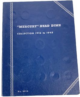 Mercury Head Dime Collection in Album