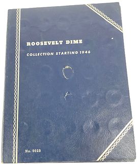 Roosevelt Dime Collection in Album