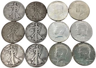 Lot of Assorted U.S. Half Dollar Coins