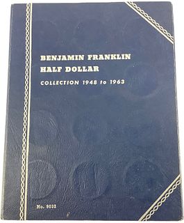 Franklin Silver Half Dollar Collection in Folder