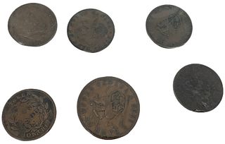 Six Provincial Canadian Coins