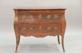 Custom made Louis XV style commode with two drawers. ht. 33 1/2 in.; wd. 39 in.; dp. 23 in.