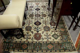Oriental area rug, late 20th century. 5'8" x 8'10"