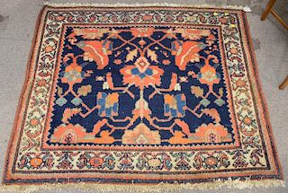 Hamaden Oriental rug, circa 1930. 3'6" x 4'1"
