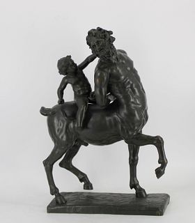 Centaur Tamed by Bacchus Large Grand Tour Bronze