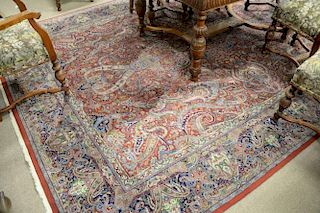 Oriental carpet, paisley design. 9' x 12'