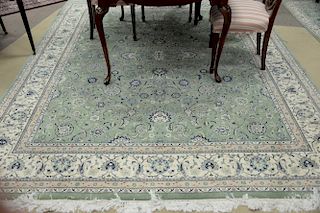 Two Oriental rugs including a rug with a matching runner. 8' x 10'4" and 2'8" x 12'3"