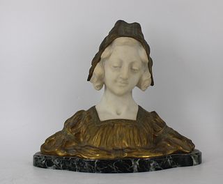 Bronze & Marble Bust