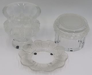 Grouping of Lalique Objects.