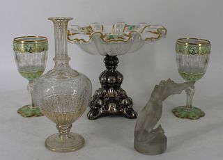 Lot of Assorted Glass and Silver.
