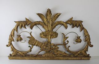 Antique Finely Carved And Gilt Wood Architectural