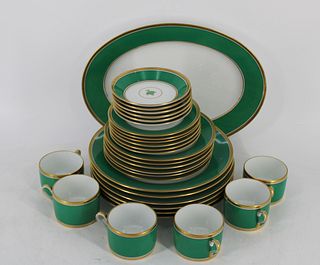 Ginori "Imperia Green" Porcelain Service.