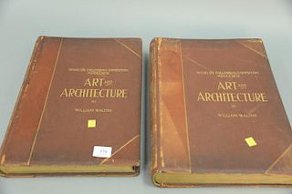 World's Columbian Exposition MDCCCXCIII Art and Architecture by William Walton two volumes, printed and published by George Barrie.