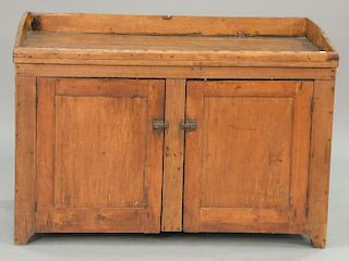 Primitive dry sink with two doors. ht. 33 in.; wd. 48 in.; dp. 24 in.