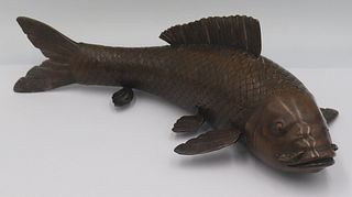 Japanese Meiji Bronze Koi Fish.