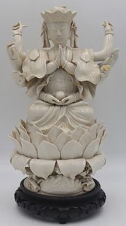 Chinese Blanc de Chine Multi-Arm Deity or Quanyin.