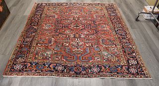 Antique And Finely Hand Woven Heriz Carpet.