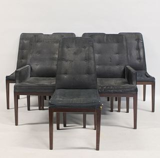 Midcentury Set Of 6 Harvey Prober Chairs.