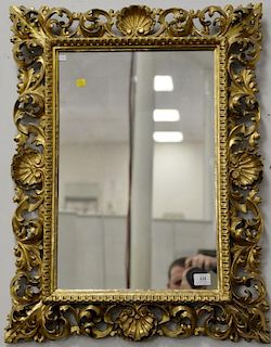 Victorian gilt reticulated framed mirror. 31" x 24"