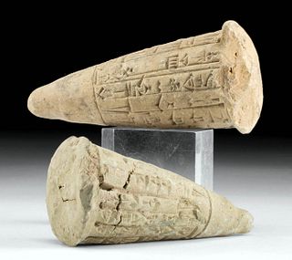 Translated Neo-Sumerian Clay Foundation Cones (pr)