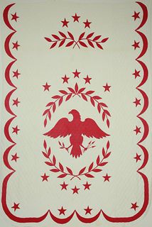 Vintage Patriotic American Eagle Quilt
