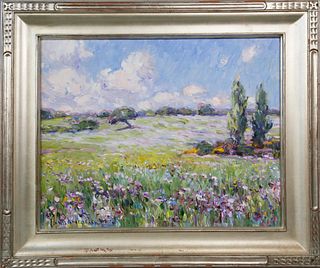 Jan Pawlowski Oil on Canvas "South of France Landscape"