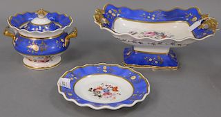 Partial set of china, fifteen pieces, probably English 19th century.