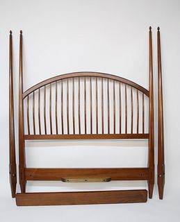 Stephen Swift Mahogany Queen Four Poster Bed