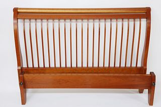 Stephen Swift Cherry Queen Spindle Sleigh Bed
