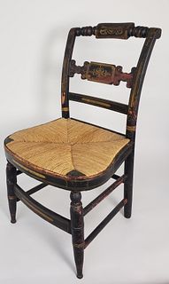 Baltimore Rush Seat Child's Chair, 19th Century