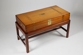 English Tunbridge Dovetailed Box, 19th Century