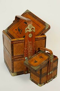 Two Chinese Food Caddies, 19th Century