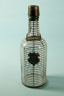 Sterling Silver Overlay Bottle