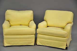 Pair of custom upholstered easy chairs (like new condition).