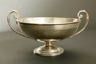 Sterling Silver Two-Handle Pedestal Compote