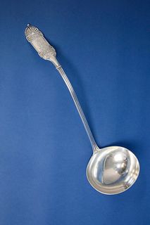 Starr & Marcus Sterling Soup or Punch Ladle, New York 1865-1877