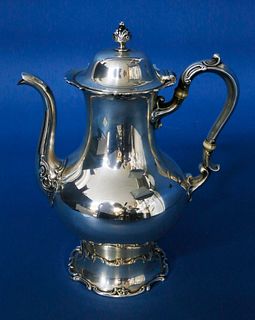Gorham Sterling Silver Two and a Half Pint Coffee Pot, circa 1900