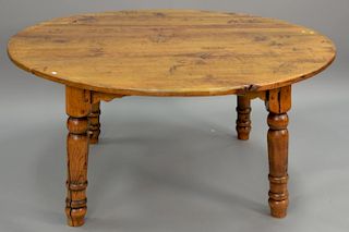 Round dining table. ht. 29 1/2 in.; dia. 62 in.