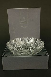Waterford Crystal "Peacock" Centerpiece Bowl