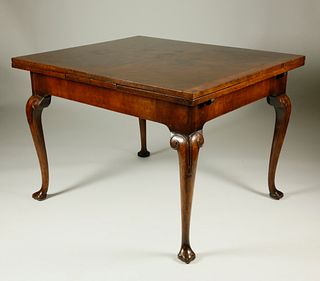 Walnut Cross-Banded Refectory Dining Table