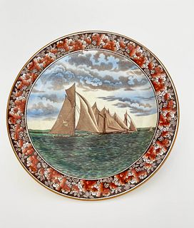 Wedgwood Plate "America's Cup Trials 1885"