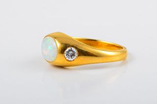 Tiffany Opal Diamond Ring