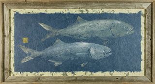 Peter Van Dingstee Gyotaku on Rice Paper Fish Print