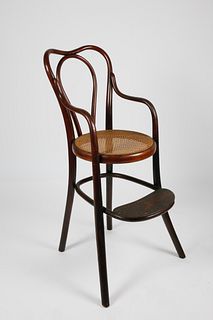 LabeledÂ Thonet Austria Bentwood Child's Chair, 19th Century