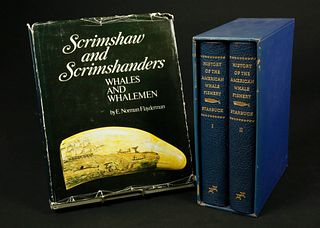 Alexander Starbuck "History of the American Whale Fishery" and E. Norman Flayderman "Scrimshaw and Scrimshanders"