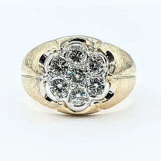 Impressive Diamond & 14K Gold Men's Ring