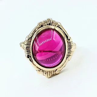 10ky L:ab Created Ruby Antique Ring