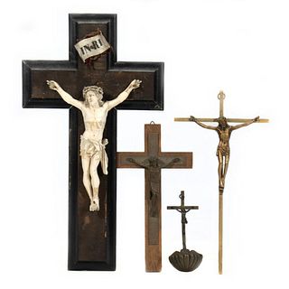 A Group of Wall-Hanging Crucifixes