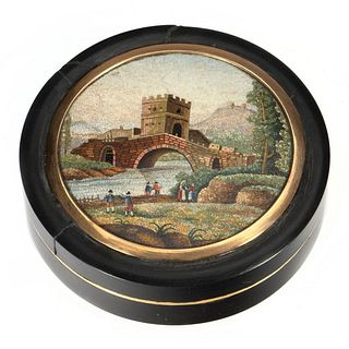 French Micro Mosaic Snuff Box, c. 18th/Early 19th Century
